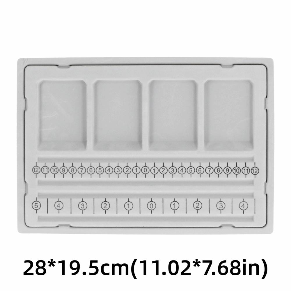 4 Recessed Compartments Beaded Measuring Board Bracelet Beading Board  Crafting Enthusiasts
