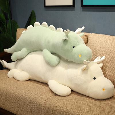 Soft Little White Dragon Doll Plush Toy Little Green Dragon Doll Home Pillow Children's Doll