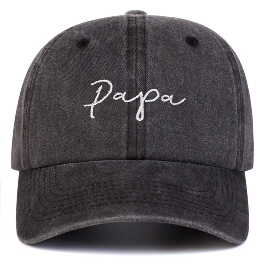 Vintage Mama Papa Embroidery Caps Adjustable Baseball Cap Fashion Sport Visors Cap  Gift PAPA