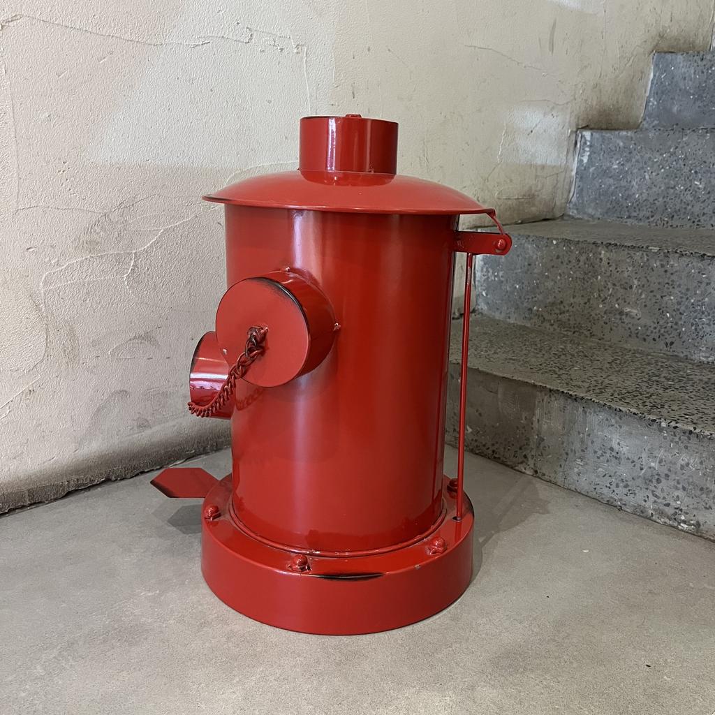 1 ks Retro Ošuntělý Železný Odpadkový Koš, Kovový Odpadkový Koš Odolný Proti Zápachu Ovládaný Nožním Pedálem, Vintage Industriální Červené Víko, Klasický Design Sochy