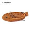 Multistyles Storage Rattan Woven Tea Tray  Restaurant Serving Tabletop Display