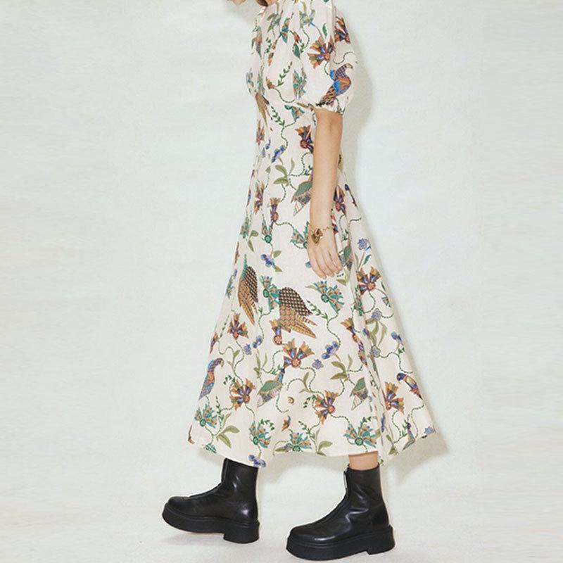 Spring New Style Stylish Printed Slim Fit Versatile Dress