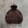 Men's American Deconstructed Hoodie Heavyweight 3D Panel Stitching Exposed Seam Loose Drop Shoulder Pullover