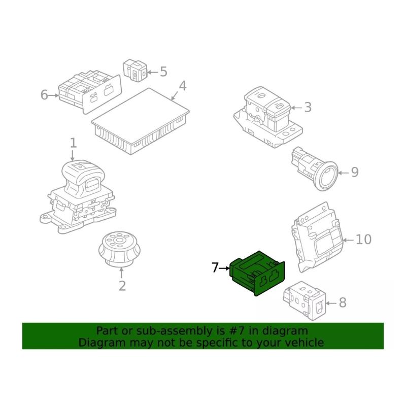 Car USB Port Adapter 8638A491 8638A317 for 2022-2024 USB Port Socket Assembly Automotive Accessories