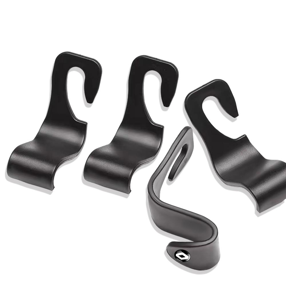 2026 Hot For Renault Interior Stickers 2/4Pcs Car Interior Seat Headrest Storage Hook Accessories For Renault Fluence Scenic Log