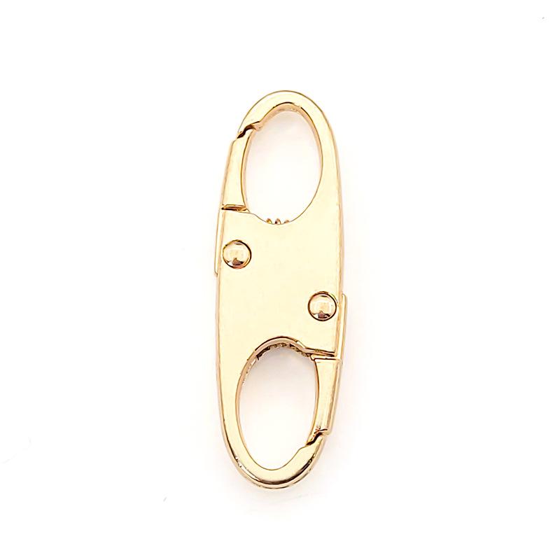 S-shaped Detachable Zipper Puller & Figure-8 Quick Release Keychain Buckle