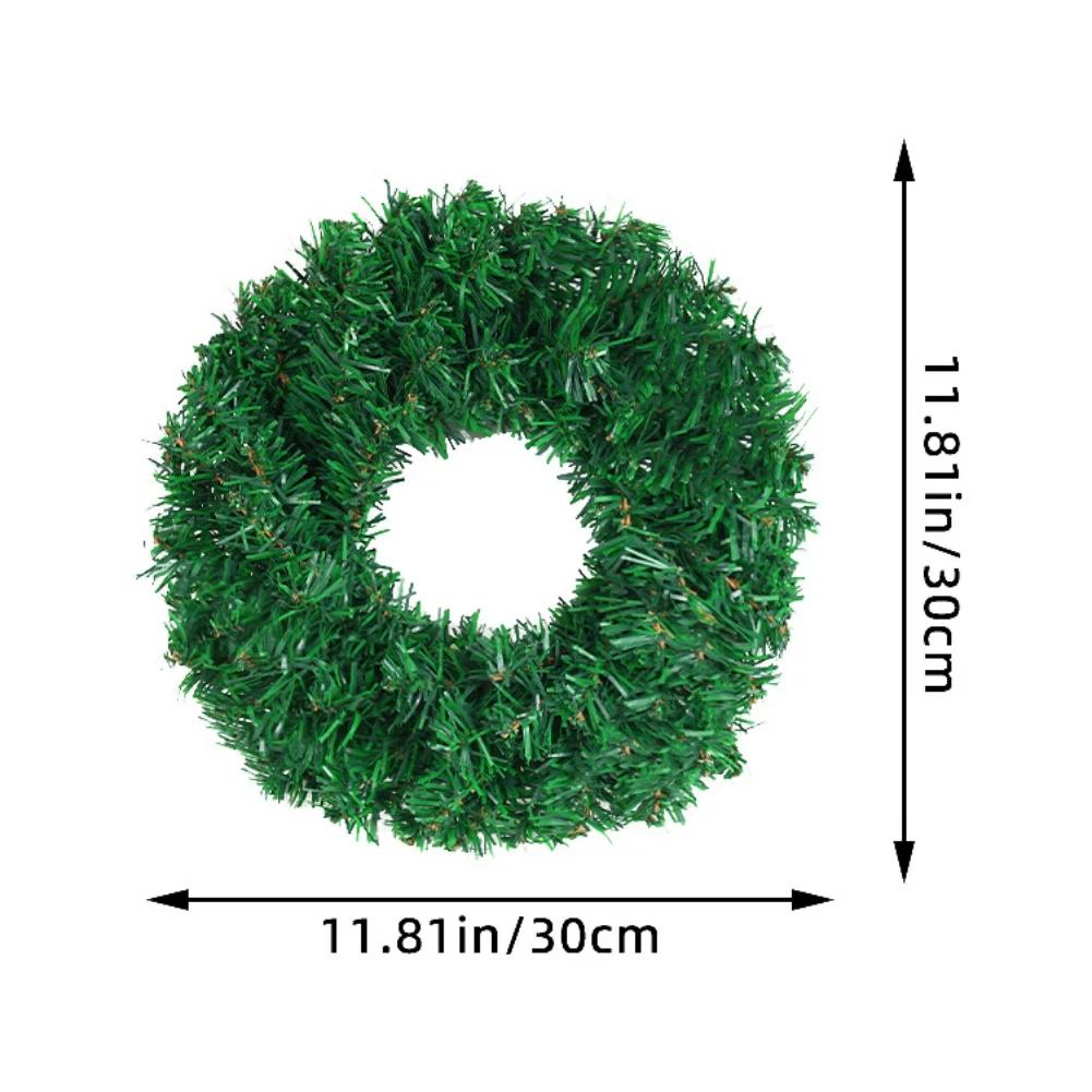 Round Christmas Decor Wreaths Home Party Wedding Decorative Garland Needlework Crafts Artificial Plants 30/40CM