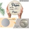 2D Flat, 1pc Vintage Aluminum Sign, German Father'S Gratitude Quote with Fist Pattern Decoration Plaque, Suitable for Bedroom, Living Room, Dining