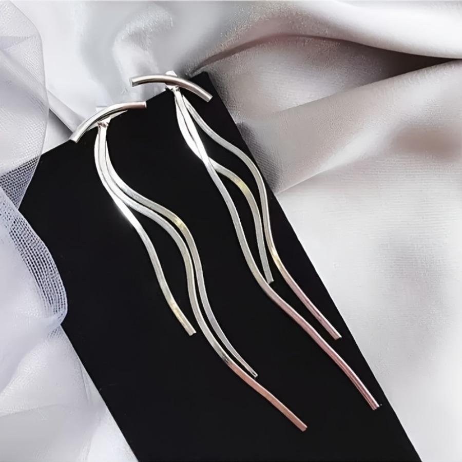 [Ladies' Tassel Earrings] 14K Golden Plated Zinc Alloy Elegant Ladies' Tassel Earrings - Vintage Style, Exquisite Craftsmanship