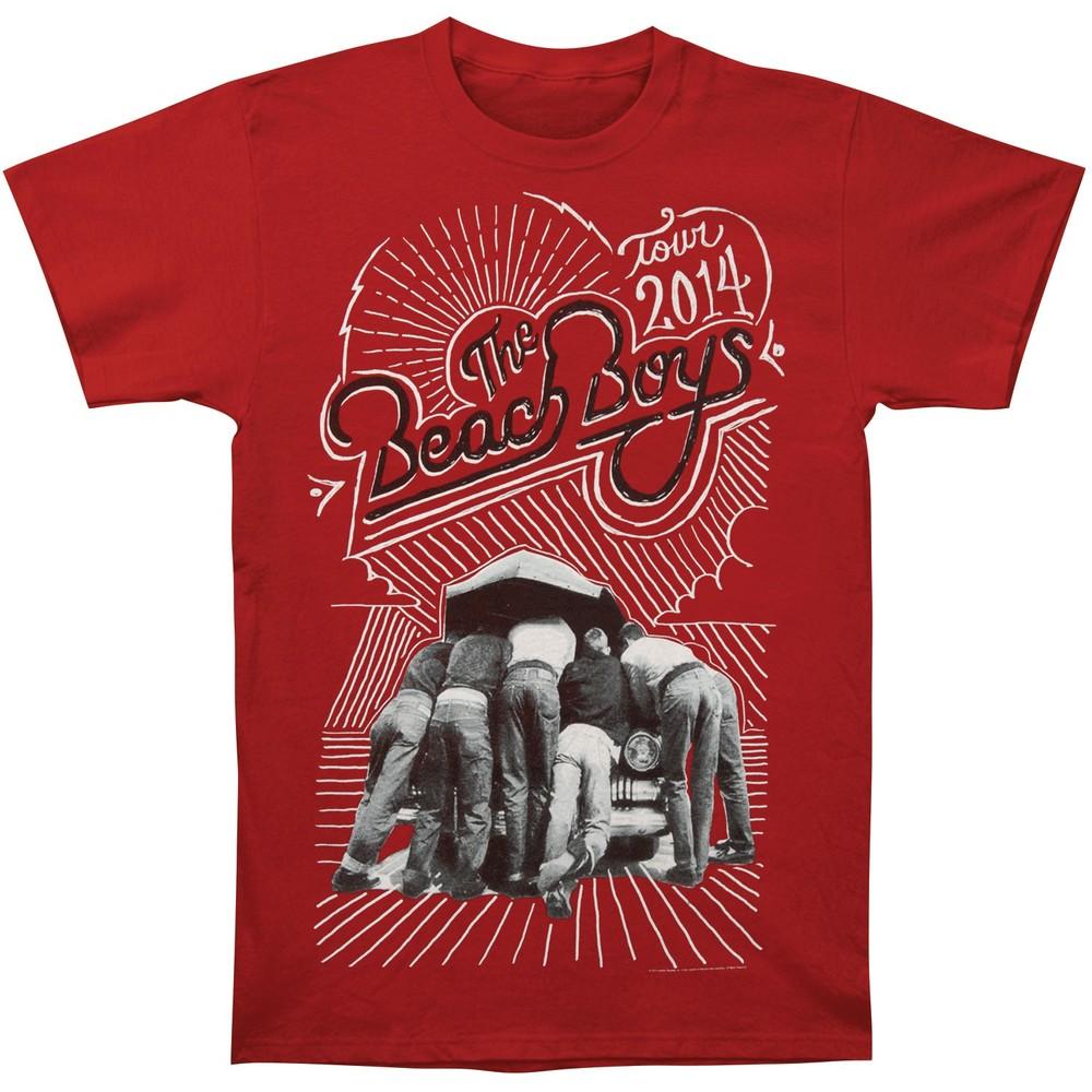 

Men s Beach Boys Under The Hood 2014 Tour T-shirt Red XL