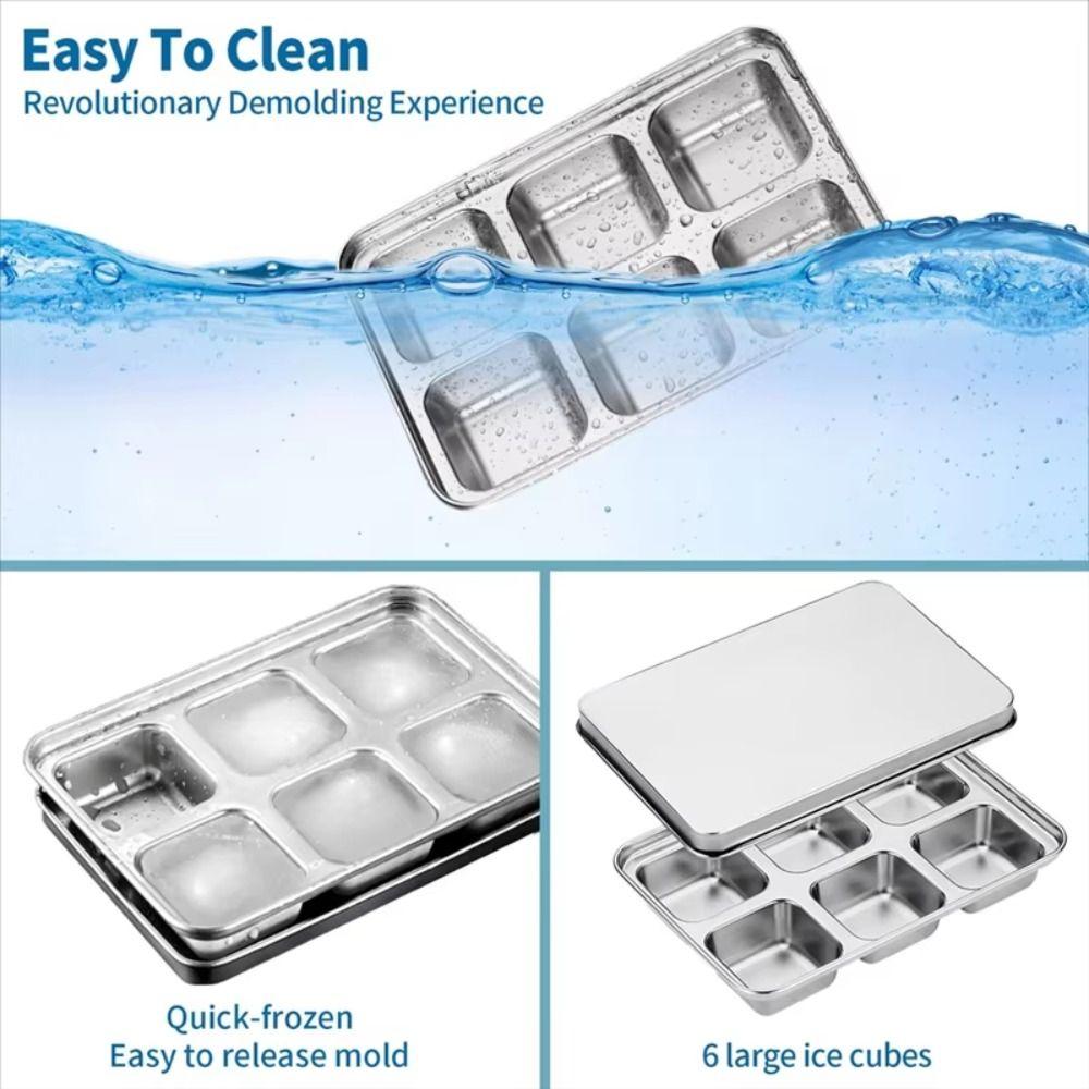 Quick-freezing Ice Maker Non-stick Ice Cube Box Portable Ice Trays