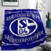 1pc FC Schalke 04 Print Flannel Blanket, High quality Comfortable for All Seasons, Home Decor, Warmth and Comfort, Perfect for Christmas Gifts49
