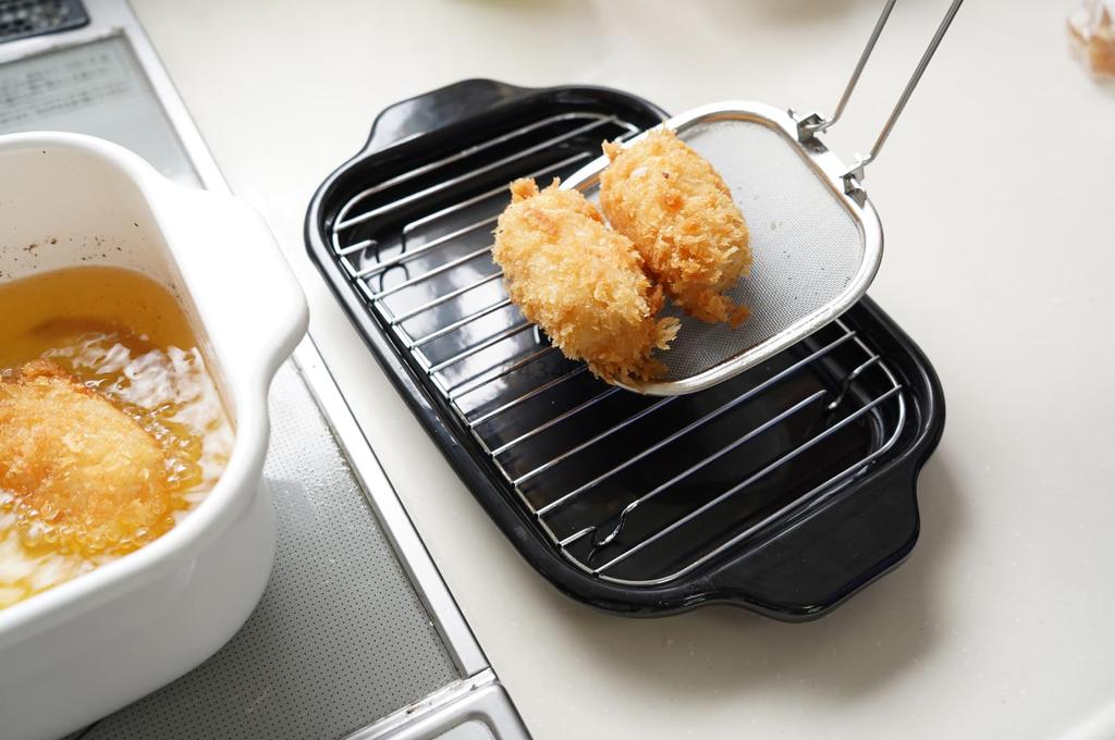 Fuji enamel square deep fryer wide fryer drainboard (with net, thermometer, net) TP-22KN.W