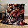 Gourmet Feast with Roast and Wine print blanket soft and cozy perfect for the living room bed sofa or a nap,gift