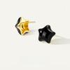 Versatile light luxury enamel earrings pentagram niche high-end star female stud earrings