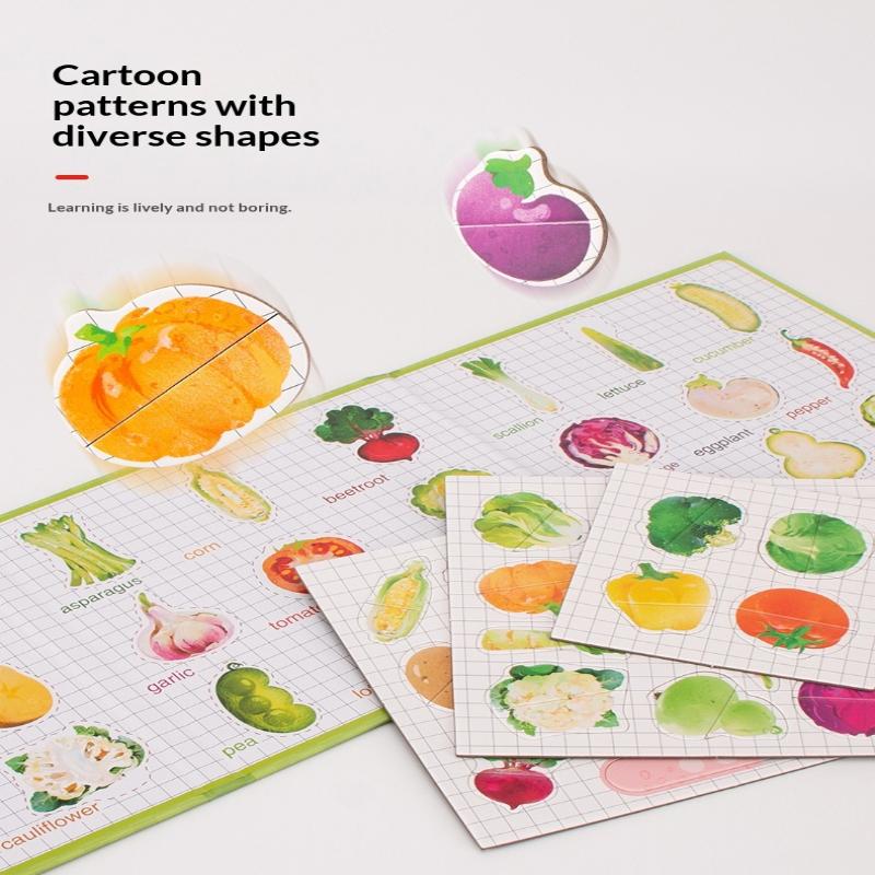Cute Cartoon Magnetic Sticker Book For Kids - Reusable Puzzle Book Early Education Advanced Baby Toy Gift For Child Age 2-4 Gift