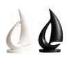 Modern Sailboat Statue 3D Printed Shipping Boat Figurine for Living Room Coffee Table Office Shelf Table Centerpiece