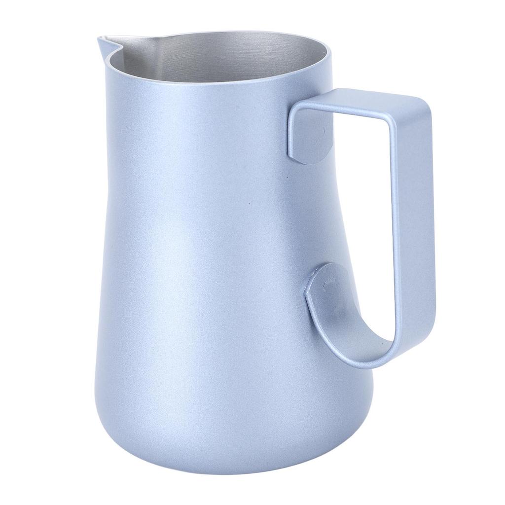 Konvička na pěnění mléka Nerezová konvička na pěnění Míchací pohár Hrnec na kávové nápoje 350ml Modrá