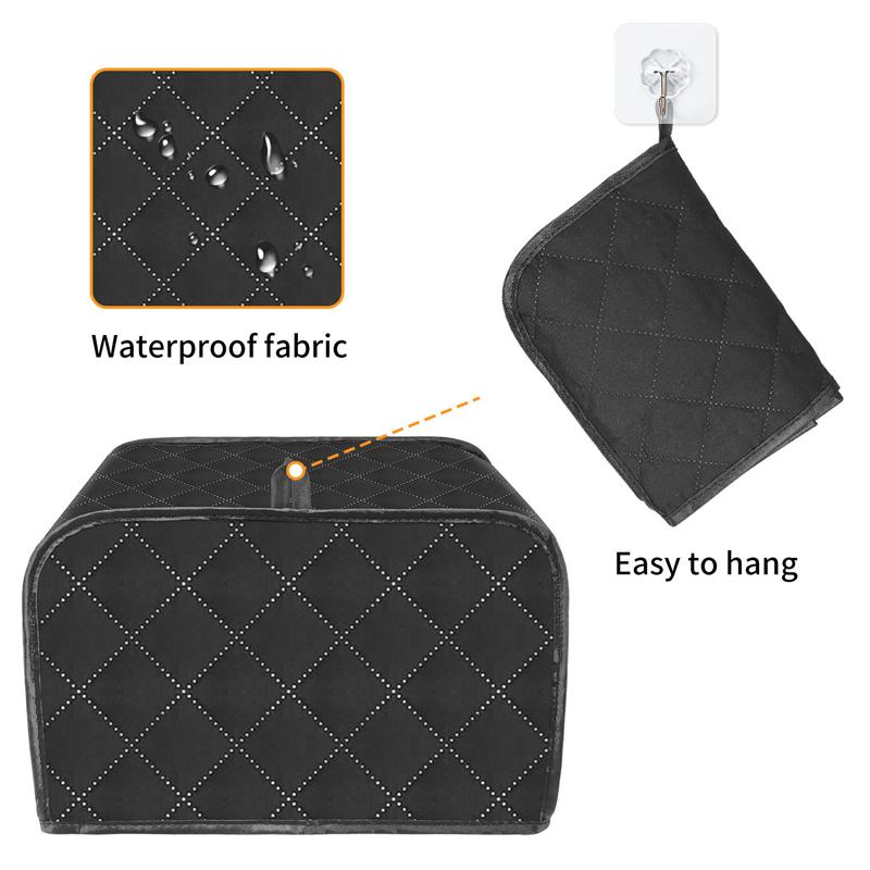 Polyester Fabric Quilted Toaster Appliance Dust-Proof Cover for Kitchen Small Appliance Dust Cover and Fingerprint Protection