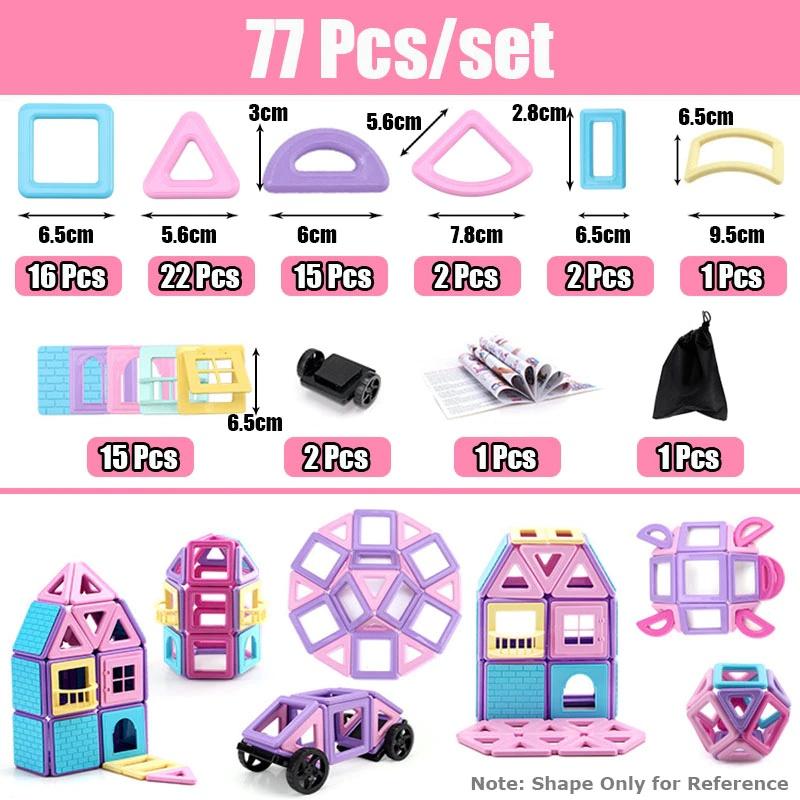 Magnetic Building Blocks Set Creative Educational Toy For Children Adults