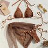 2025 Sexiga Bikinis Kvinnliga Baddräkter Damers Tredelade Badkläder Strandbadkläder Baddräkter Brasiliansk Bikini Set Poolbadare