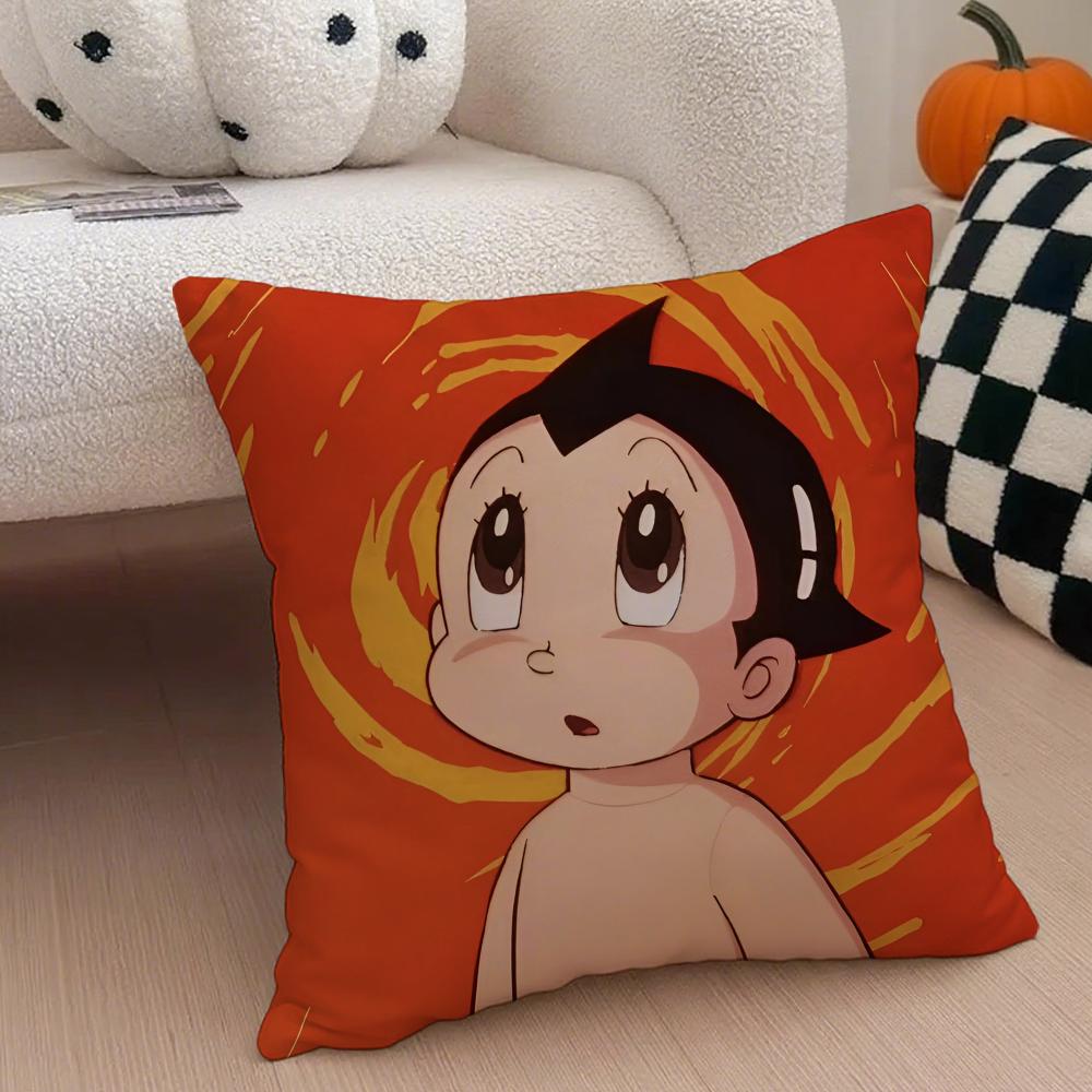 Anime Classic AAstroboy Cushion Cover Throw Pillow Cover Hidden Button Durable Polyester Chair Cushion