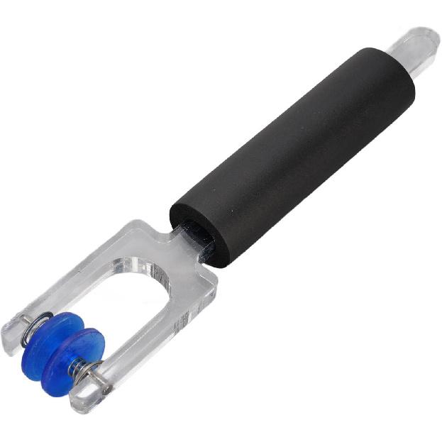 Glass Foil Burnisher, Wear Proof Dual Spring Roller Foil Crimper Burnisher, Aluminum Foil Crimper Cleaning and Polishing Tool with Compact Design,