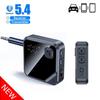 Bluetooth 5.4 Adapter Transmitter Receiver Wireless Audio With LCD Display for Car Music Headphone Speaker AUX Audio Adapter
