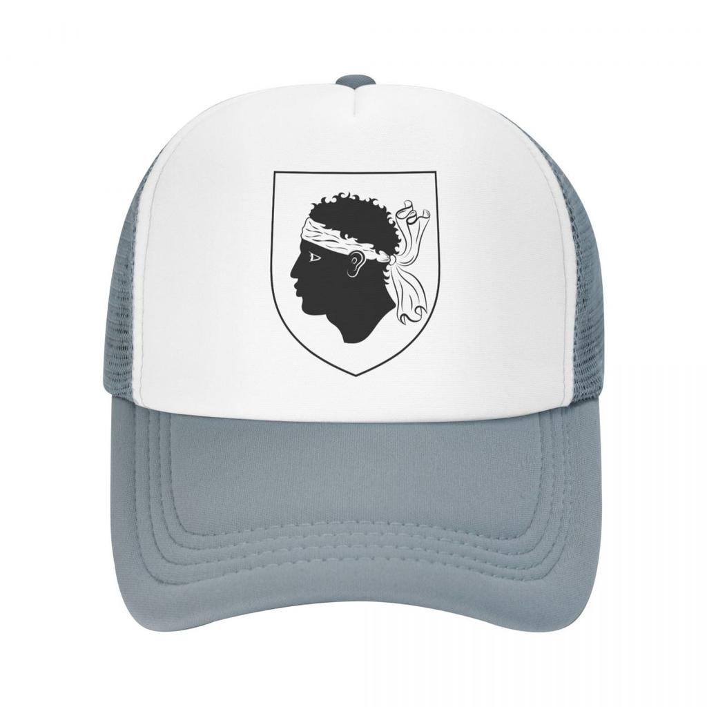 Individuelle Wappen von Korsika Baseballkappe Sonnenschutz Französischer Korsischer Stolz Trucker-Hut Herbst Personalisierte Papa-Hut