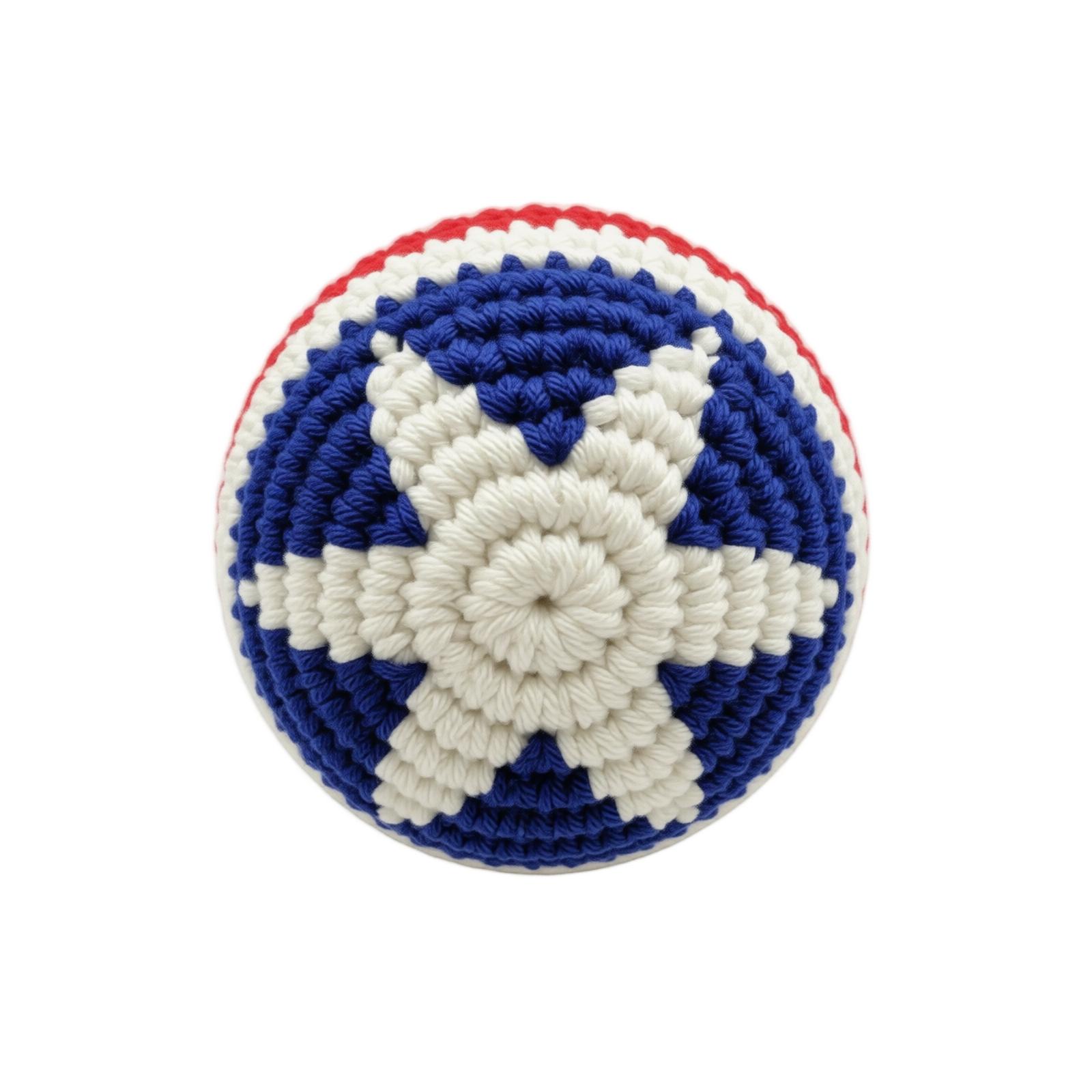 

Handcrafted Knitted Bean Bag Durable Soft Fill Indoor Outdoor Toss Game Accessory for Recreational Activities and Skill Development One Size