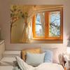 Home Decoration Tapestry Landscape Girl Hook Custom Bohemian Style Dormitory Curtain   Aesthetics