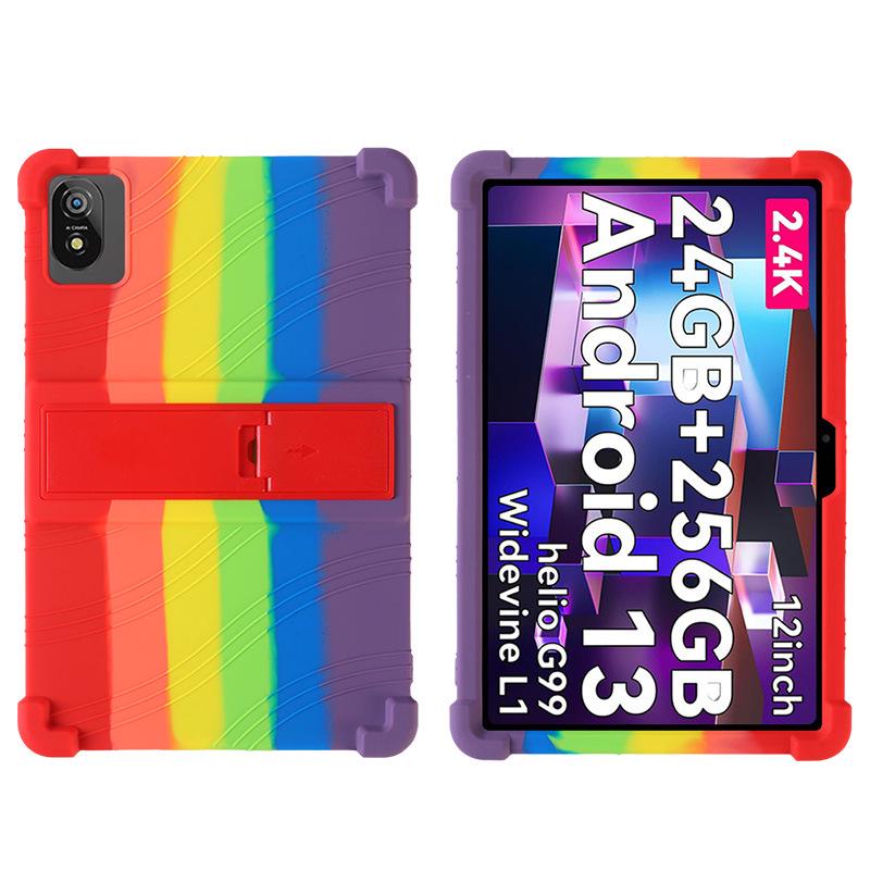 Blackview Tab 18 12" Προστατευτική Θήκη με Σταντ - Σιλικονούχο Κάλυμμα Αντικραδασμικό