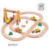 Wooden Hanging Tower Track Set Is Compatible With All Brands Of Railway Toys Road Accessories Assembly For Children Gifts PD60