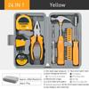 24 In 1 Multifunctional Home Repair Hand Tool Set Pliers Tape Wrench Measure Hammer Screwdriver Pink Hardware With Toolbox
