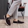 Suede Leather Loafers Luxury Mens Casual Shoes Business Shoes Soft Male Driving Shoe Comfortable Moccasins Plus Size Men Shoes