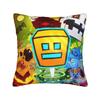 Geometry Dash Games Pillow Covers Merch Printing Cushion Cover Gift  Throw Pillow Case Cover Chair Multiple Sizes