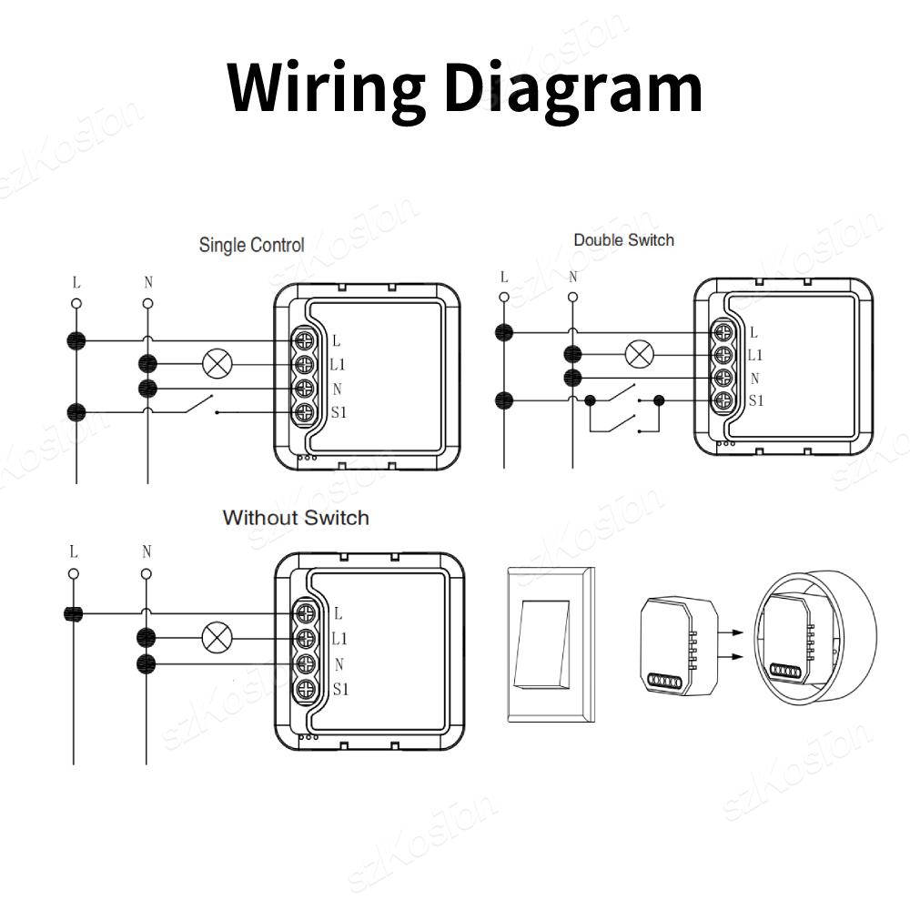 Modulul de comutator cu variatoare inteligente WiFi Tuya ZigBee acceptă lumini LED cu control în 2 căi Comutatorul reglabil funcționează cu Alexa Google Home