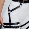 Kožený Postroj Pasový Pás Punkový Body Harness Pás Dutý Pás pro Kalhoty Pasové Doplňky