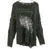 Long Sleeve Grunge Knit S Khaki Women Used
