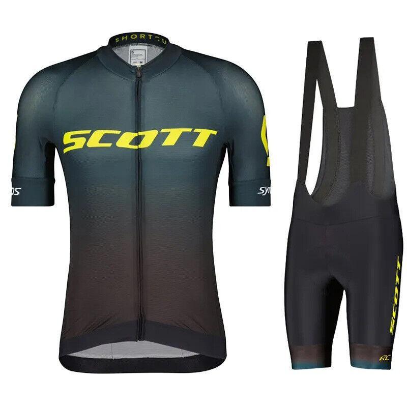 Men Women Cycling Jersey Shorts Set Breathable Mountain Bike Outfit Road Trail Riding