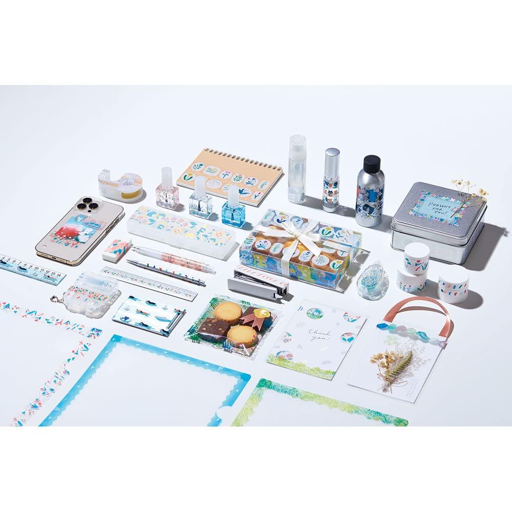 Kingjim Masking 20mm Wide Tape, Soda, Transparent, Yamanami, CMTD20-003,