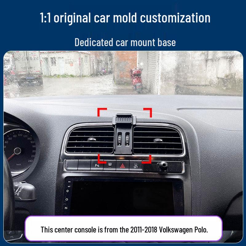 Držák na telefon do auta Volkswagen POLO: Držák do větrací mřížky a podpora navigace