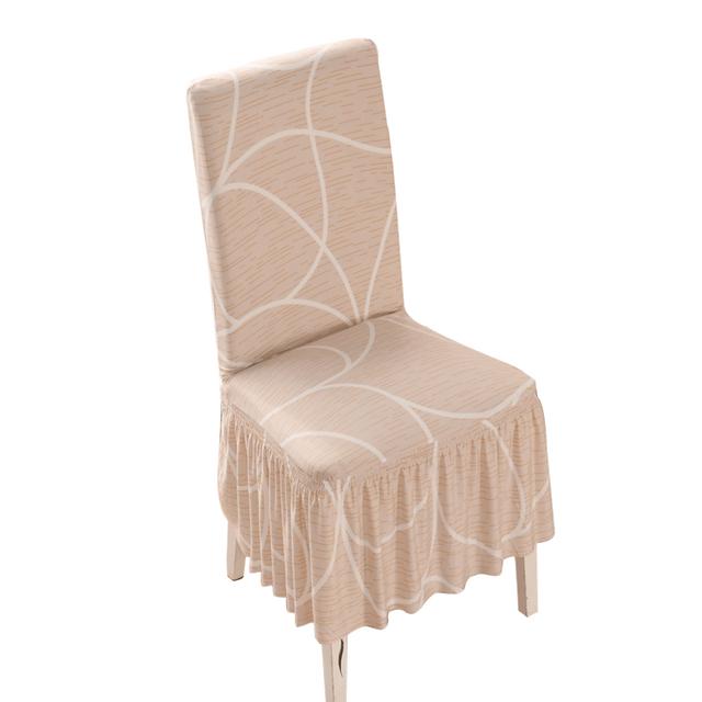 Stretch Spandex Dining Chair Cover Protectors Super Fit Banquet Event Chair Seat Slipcovers For Hotel Use And Wedding Occasion Ceremony Chair Skirt