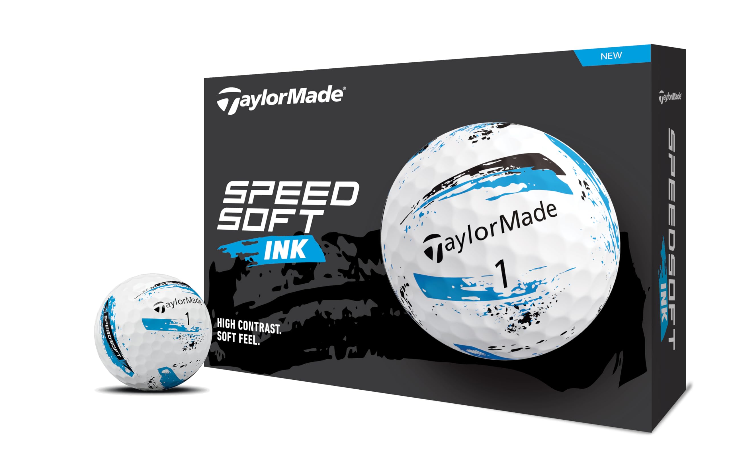 

TaylorMade TMJ24 SpeedSoft INK BLU (12-Pack) SpeedSoft Ink Blue Golf Balls, 2024 Model, Blue