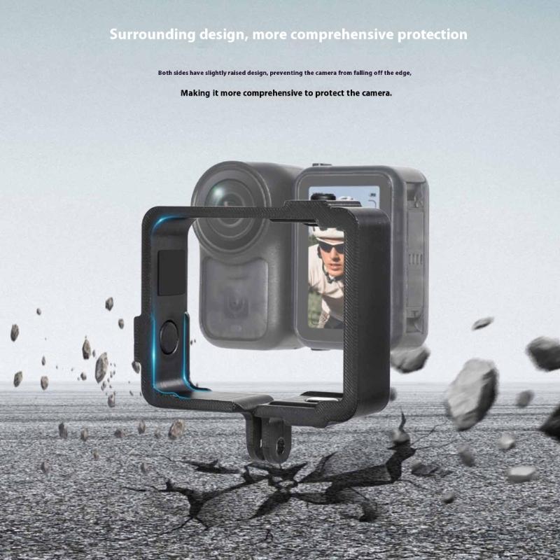 Protective Case For Action Cameras Lightweight Frame Boarder With Accessory Mounts For Outdoor Photography