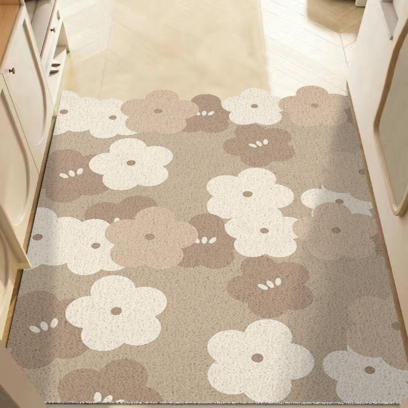 Silk Circle Entrance Door Mat Dirt Resistant and Dirt Resistant Foot Mat Cloud Shaped Door Mat Cutting At The Entrance