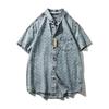 Foreign Trade Export To Domestic Sales American Vintage Pure Cotton Denim Shirts Men's Short Sleeve Summer Thin Men's Casual Shirt