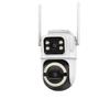 Icsee Dual-Lens 5G WiFi Camera: HD Color Night Vision, Mobile-Powered Remote Outdoor Monitor