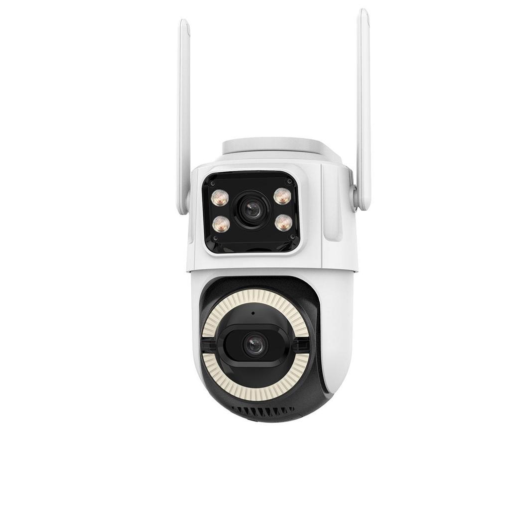 Icsee Dual-Lens 5G WiFi Camera: HD Color Night Vision, Mobile-Powered Remote Outdoor Monitor