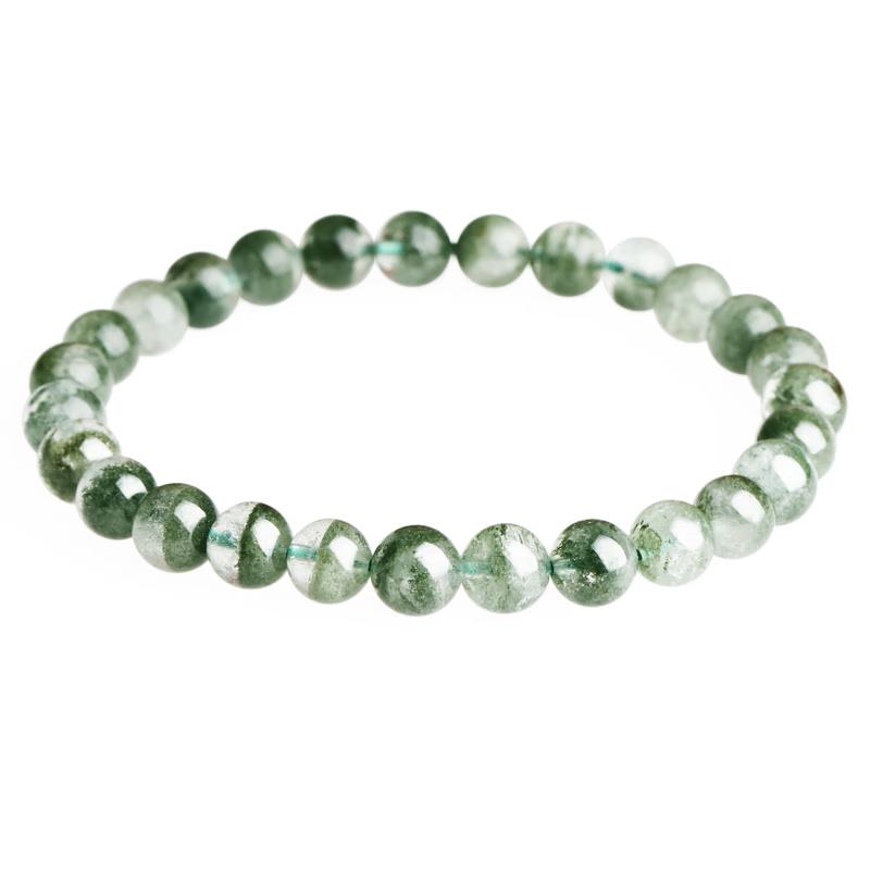 Natural Green Phantom Quartz Lucky Charm Bracelet